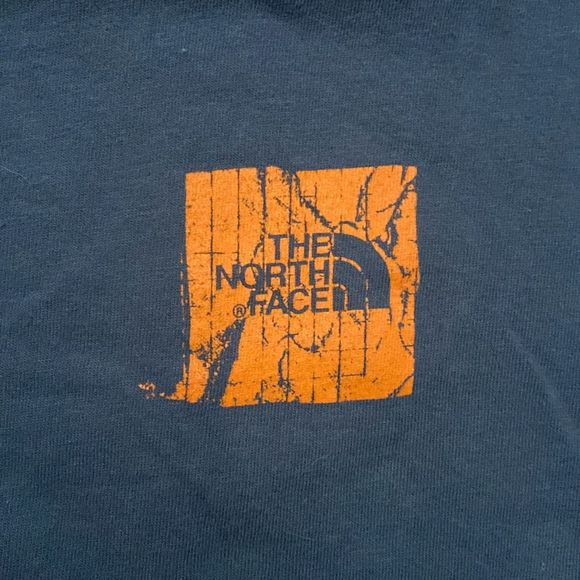 The North Face Blue and Orange Short Sleeve Crew Neck T Shirt Men XL - Picture 4 of 7